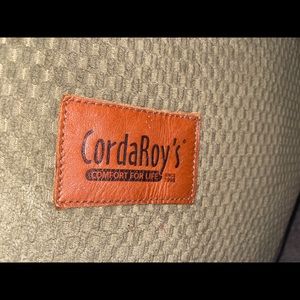 Full size hunter green cordaroy futon pull out beanbag